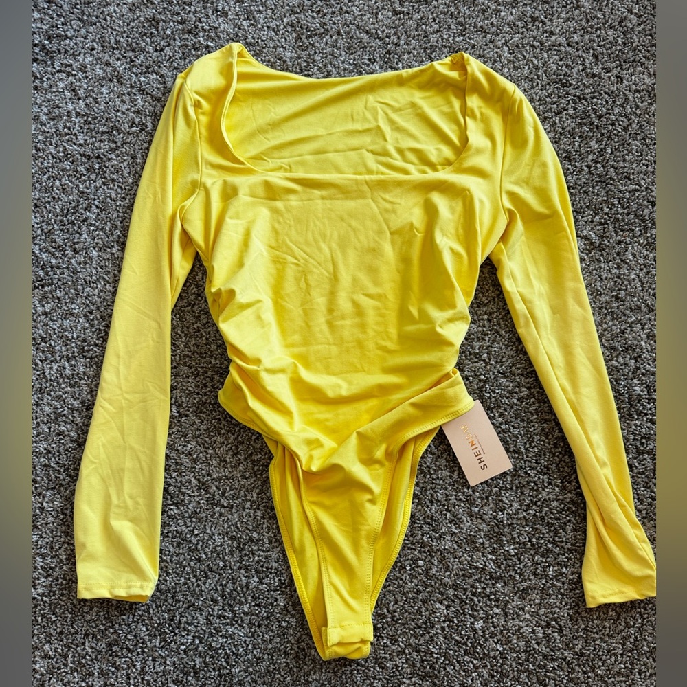 SHEIN Yellow Bodysuit